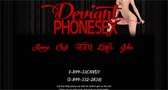 Desktop Screenshot of deviantphonesex.com
